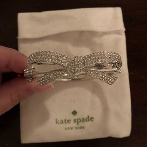 Rhinestone Kate Spade Bow Bracelet
